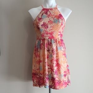 City triangles lace halter dress